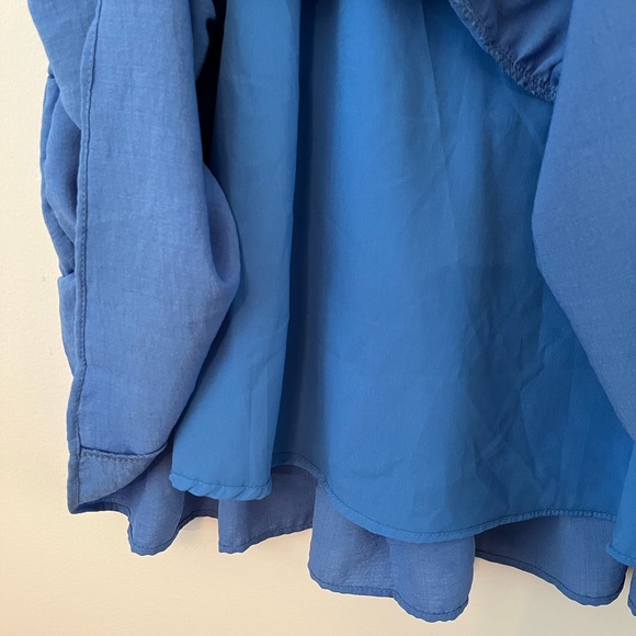 NWT Blue Sleeveless Babydoll Dress - Picture 6 of 10